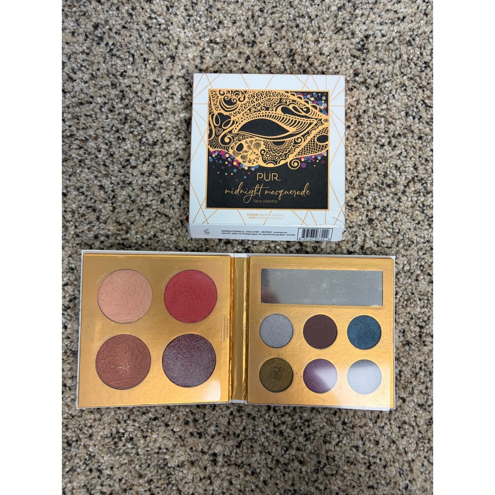 PUR Cosmetics Face Palette Midnight Masquerade 10-Piece Eyeshadow Blush NEW